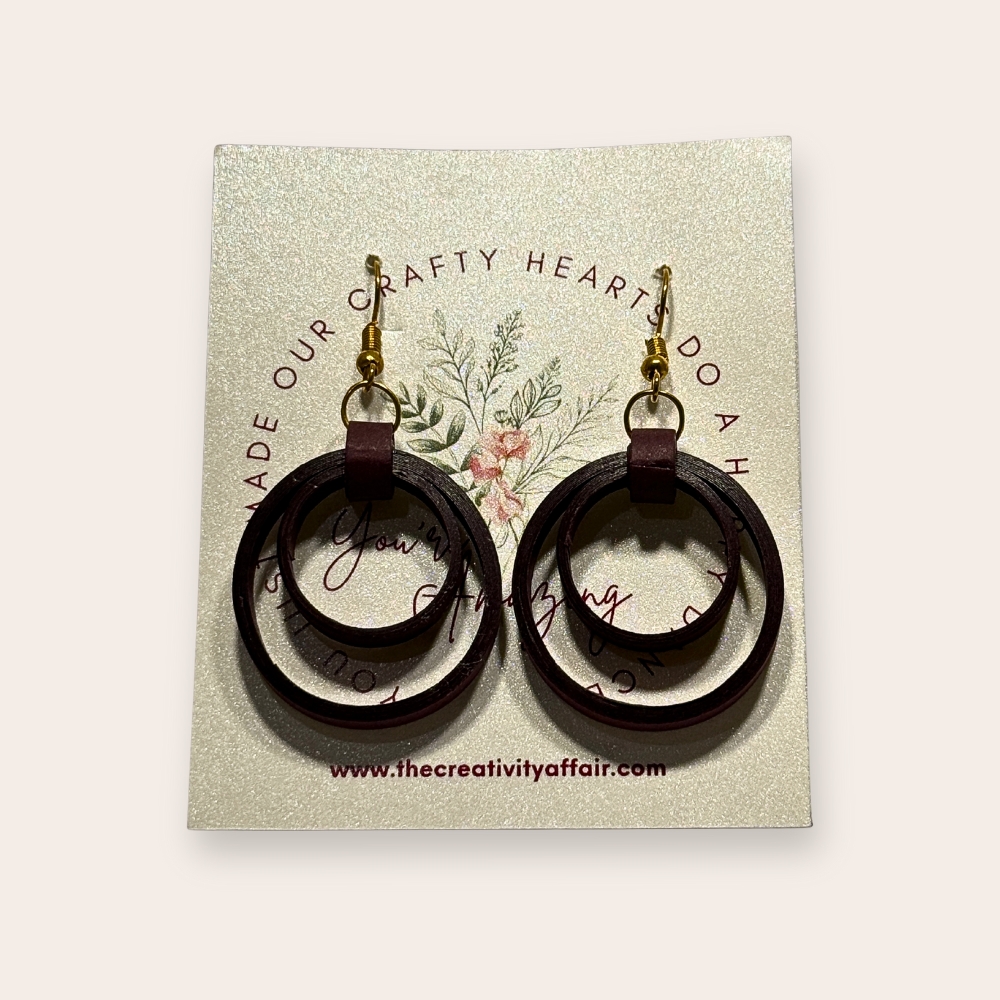 Quilling Earrings Big 21