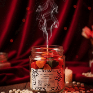 Colorful Hearts in a Jar