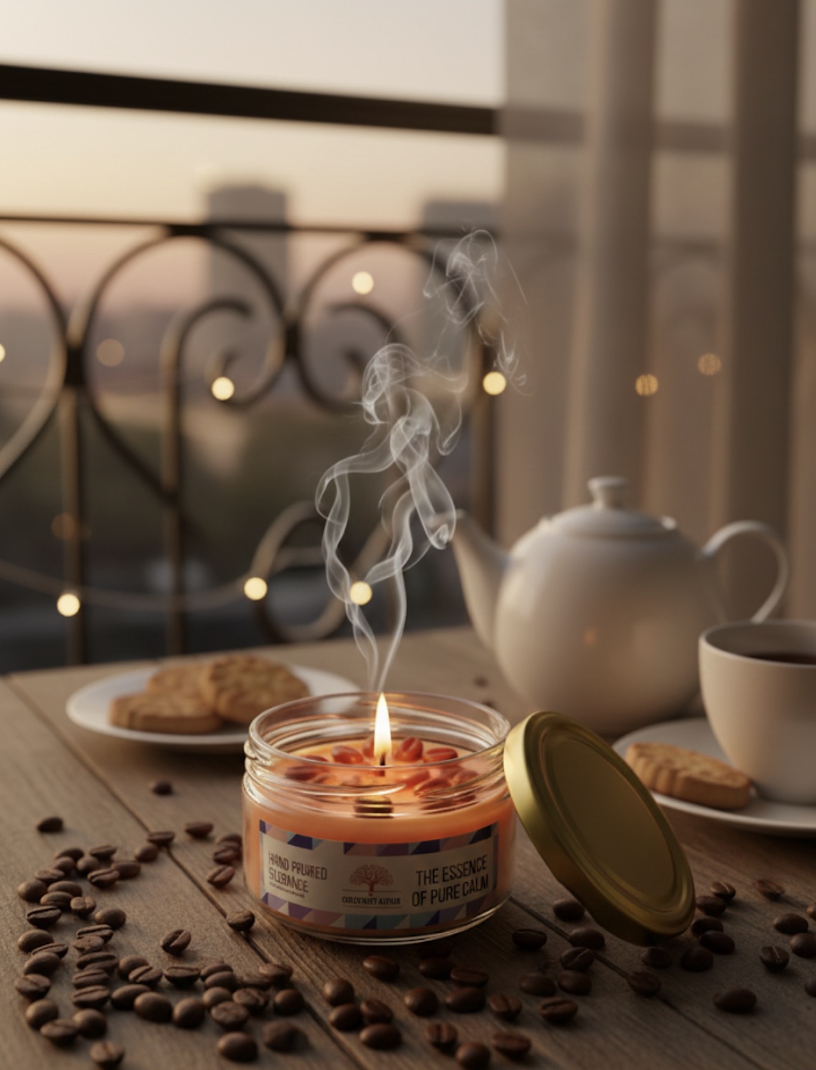 Golden Lid Coffee Candles