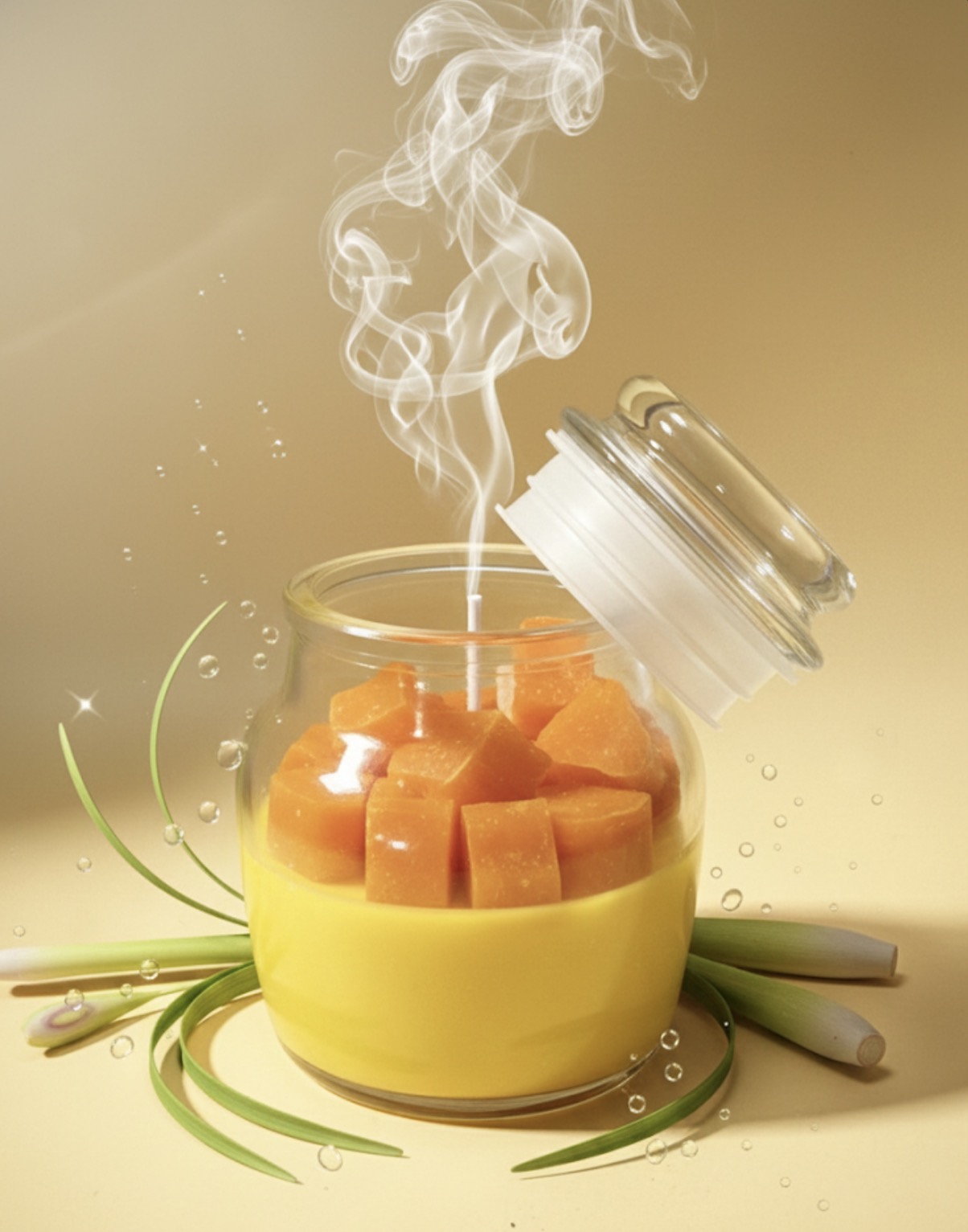 Orange Hearts in a Jar