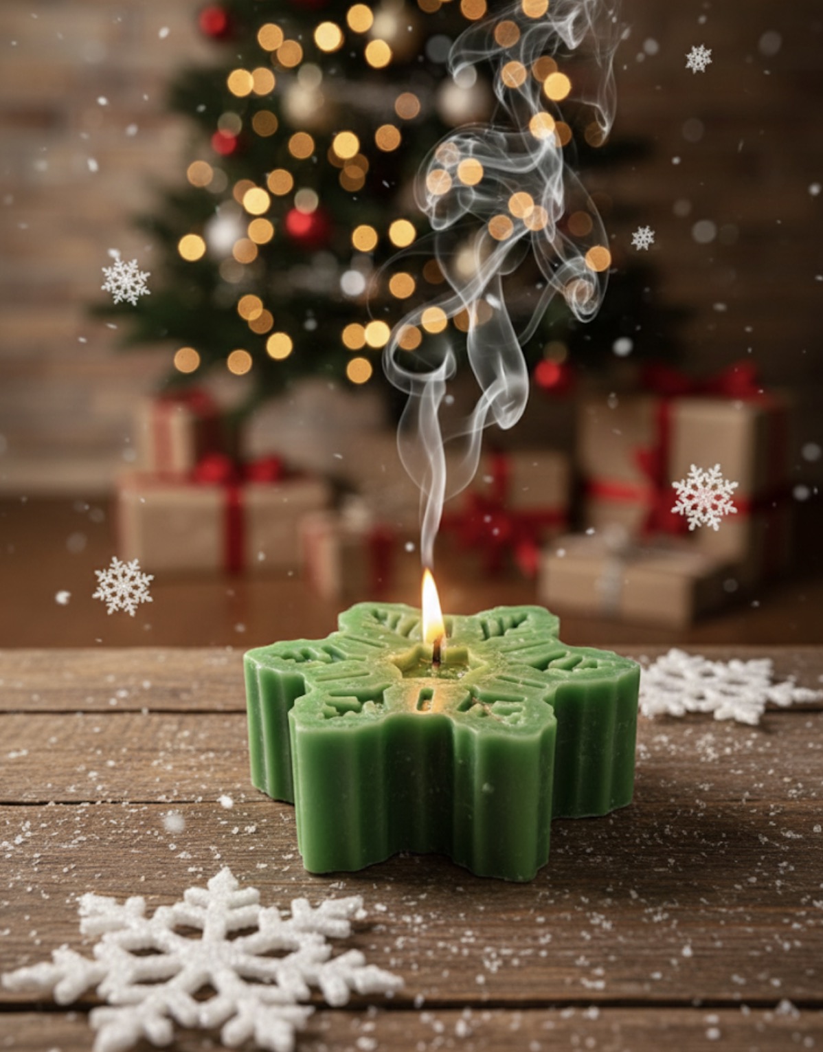 Snowflake Candle