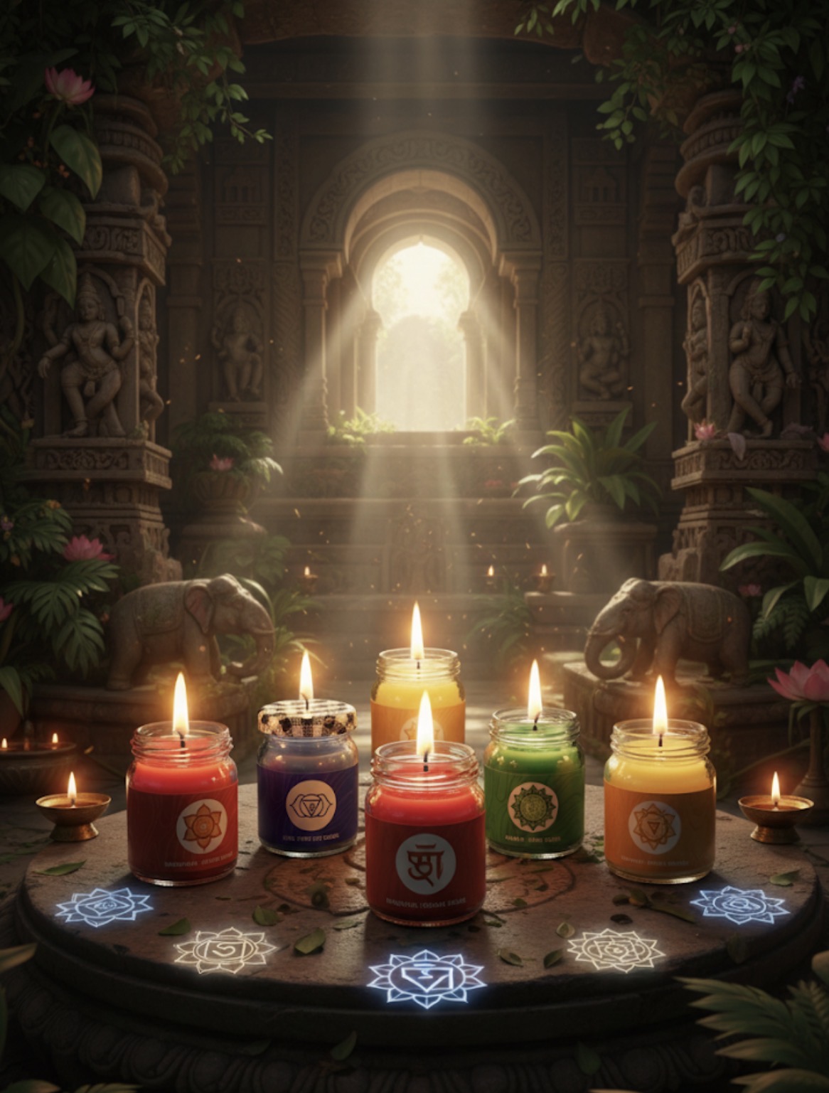 Chakra Candles Set of 7