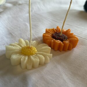 sunflower mould candle