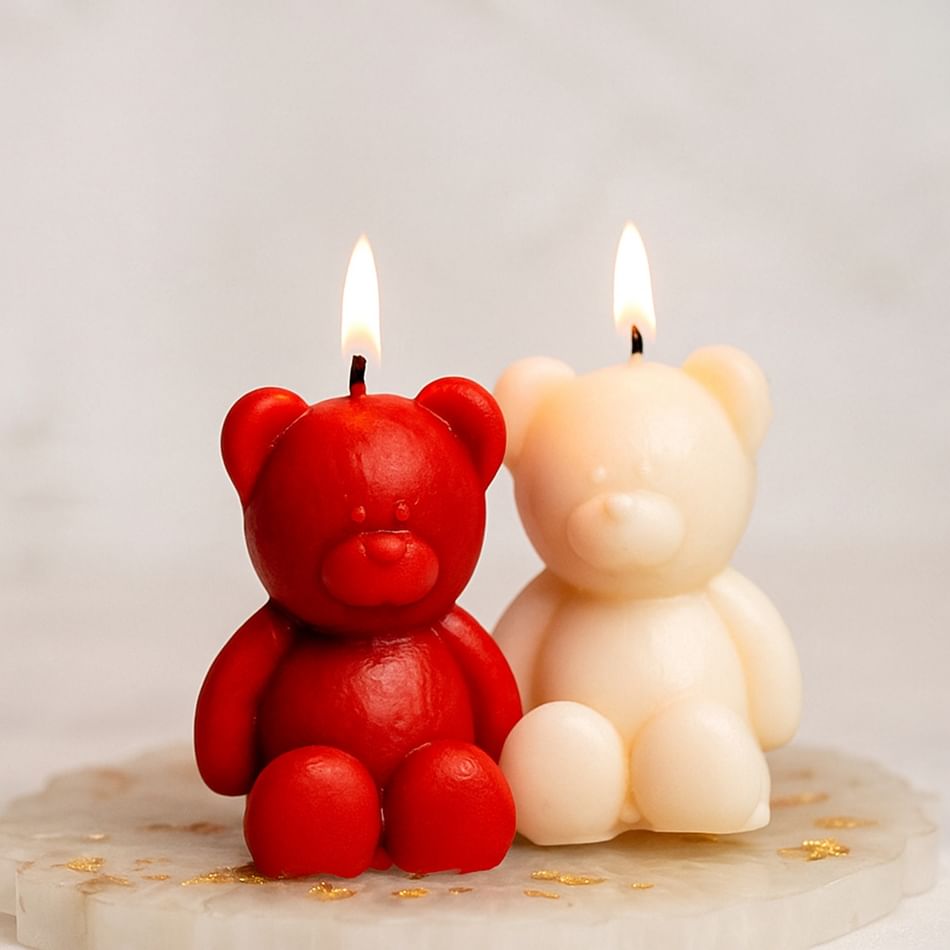Teddy candle